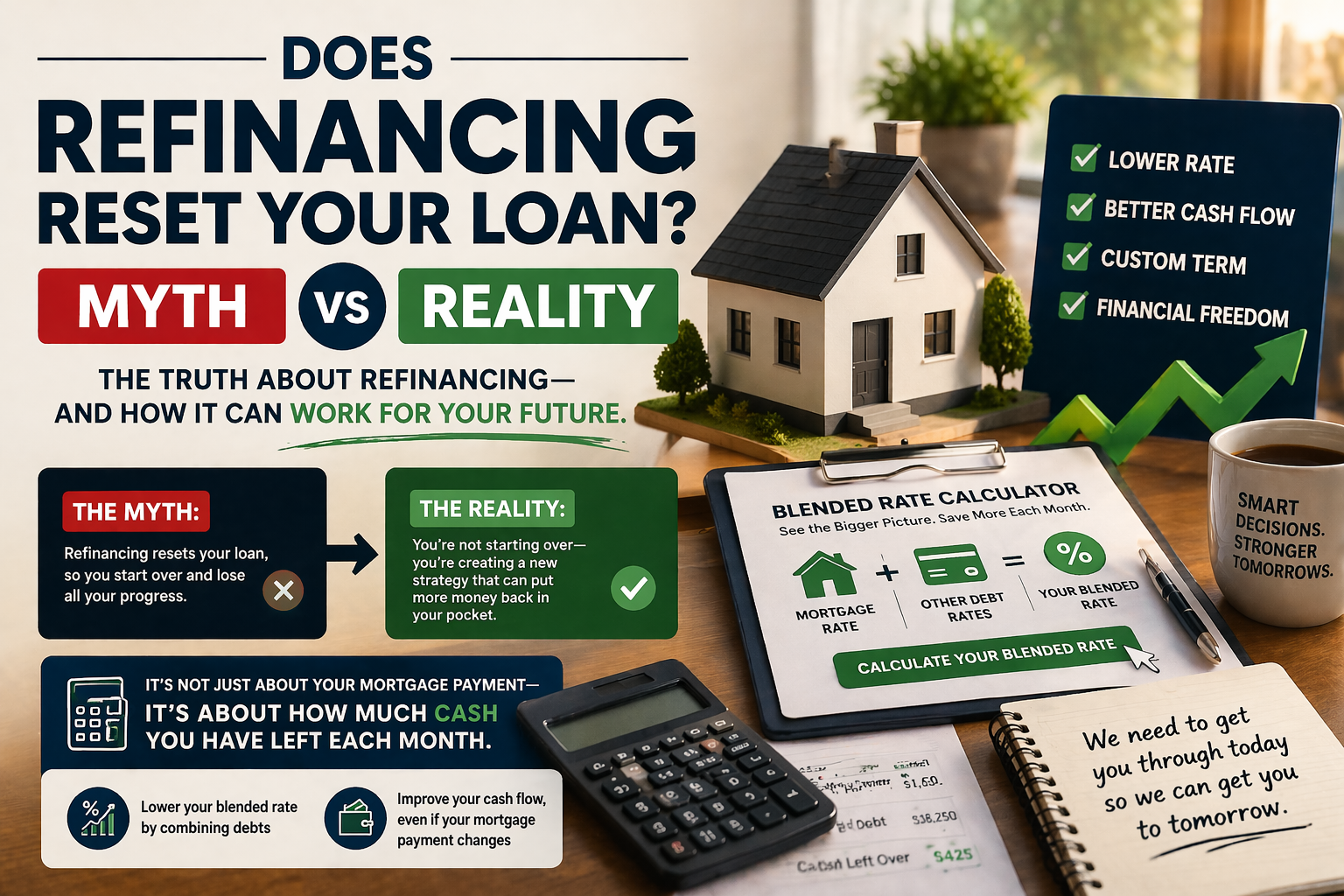 Does refinancing reset your loan myth vs reality mortgage refinance and blended rate explanation
